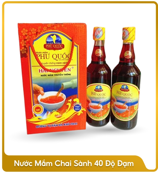 Nước Mắm Chai Sành 40 Độ Đạm